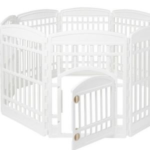 Frisco 8-Panel Plastic Exercise Dog Playpen